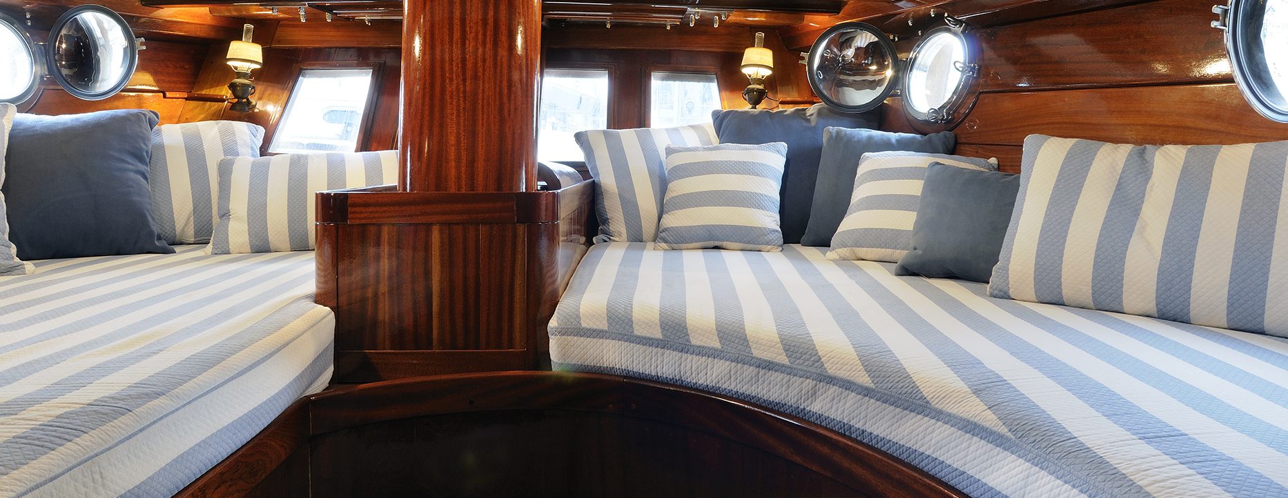 Marine upholstery final work